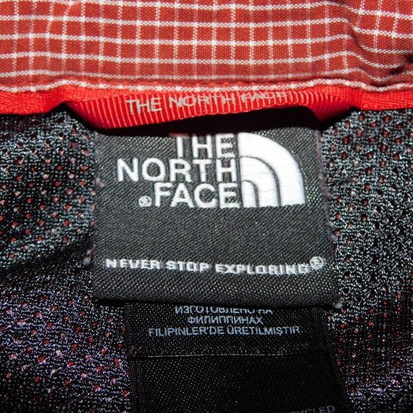 The North Face Mens M Red White Plaid Check Button Front short sleeve Shirt - Picture 2 of 10